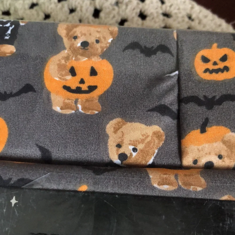 Halloween Gray Teddy Bear Costume QUEEN Sheet Set